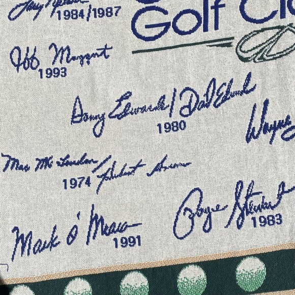 Vtg Disney Oldsmobile Golf Tapestry Throw Blanket - Picture 6 of 9